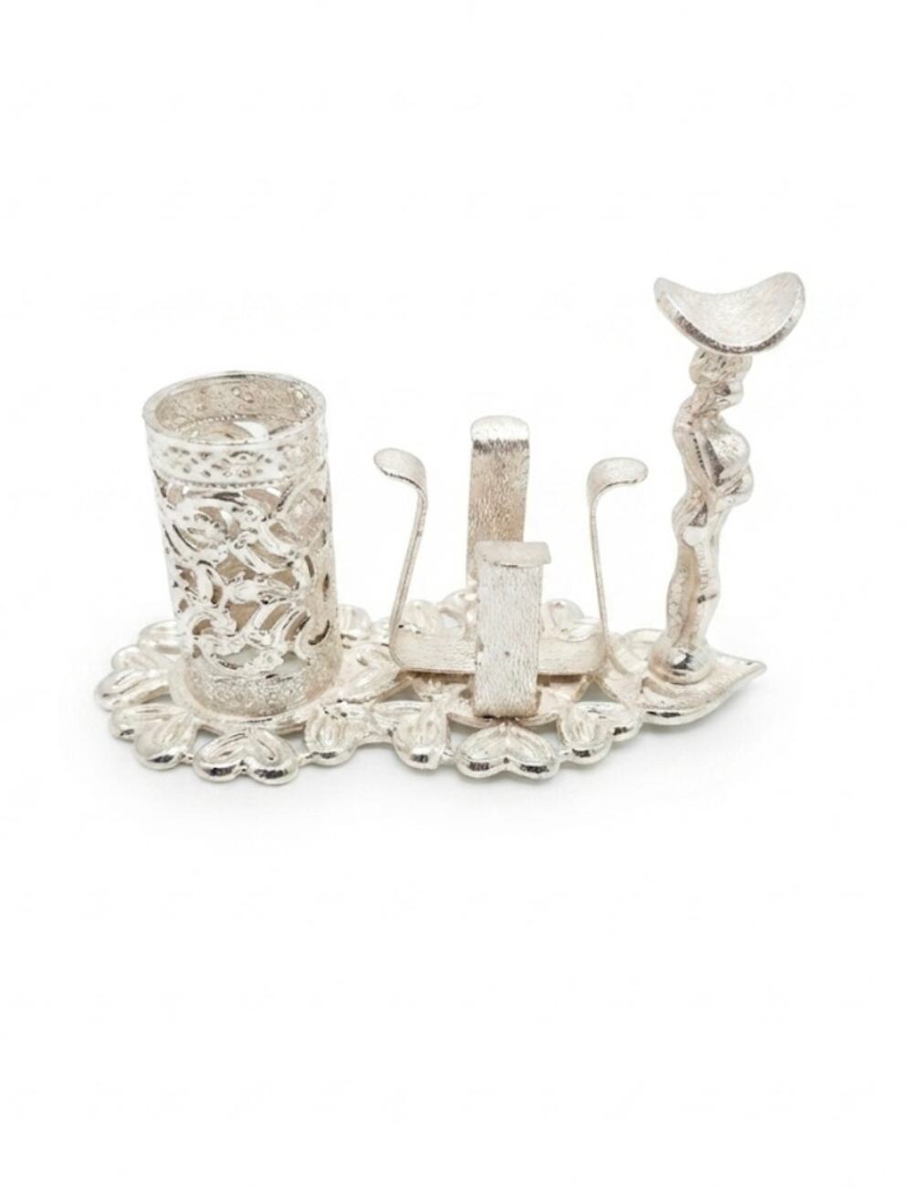 Vintage  Filigree  Lipstick Nail Polish Vanity Stand  Manicure